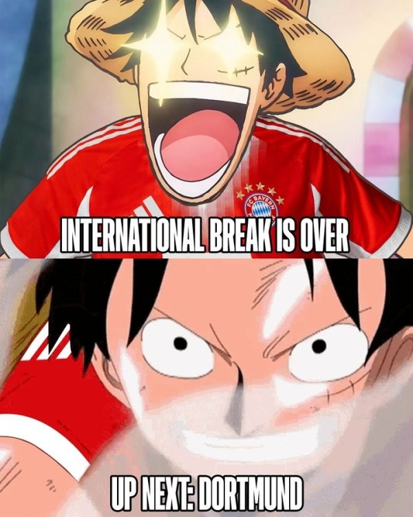 德甲天王山之战!拜仁晒对多特海报:穿拜仁运动活动    服  的海贼王路飞 德甲天王山之战!拜仁晒对多特海报:穿拜仁运动活动    服  的海贼王路飞